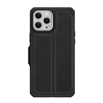 Itskins Hybrid Folio iPhone 13 Pro Cover - Black With Real Leather - Tashqila Itskins Hybrid Folio iPhone 13 Pro Cover - Black With Real Leather - Tashqila